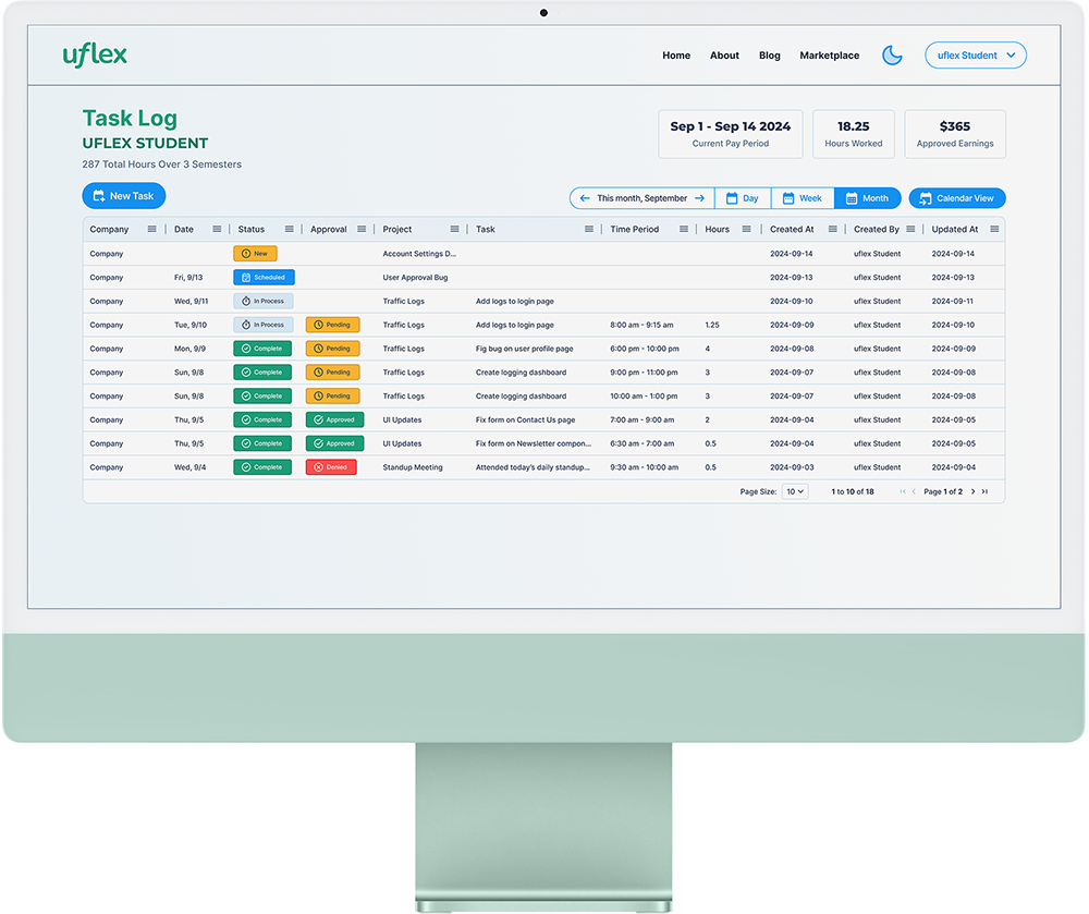 Mac with Task Log